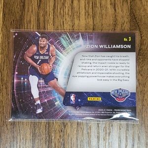 2020-21 panini prizm sophomore stars Zion Williamson